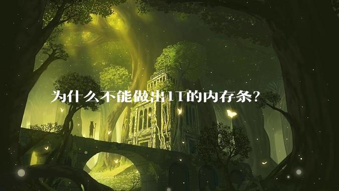 为什么不能做出1T的内存条？